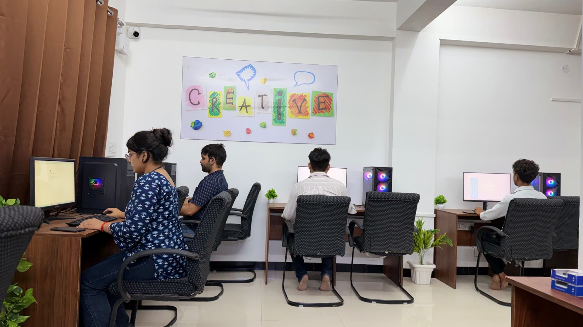 Web development class in progress